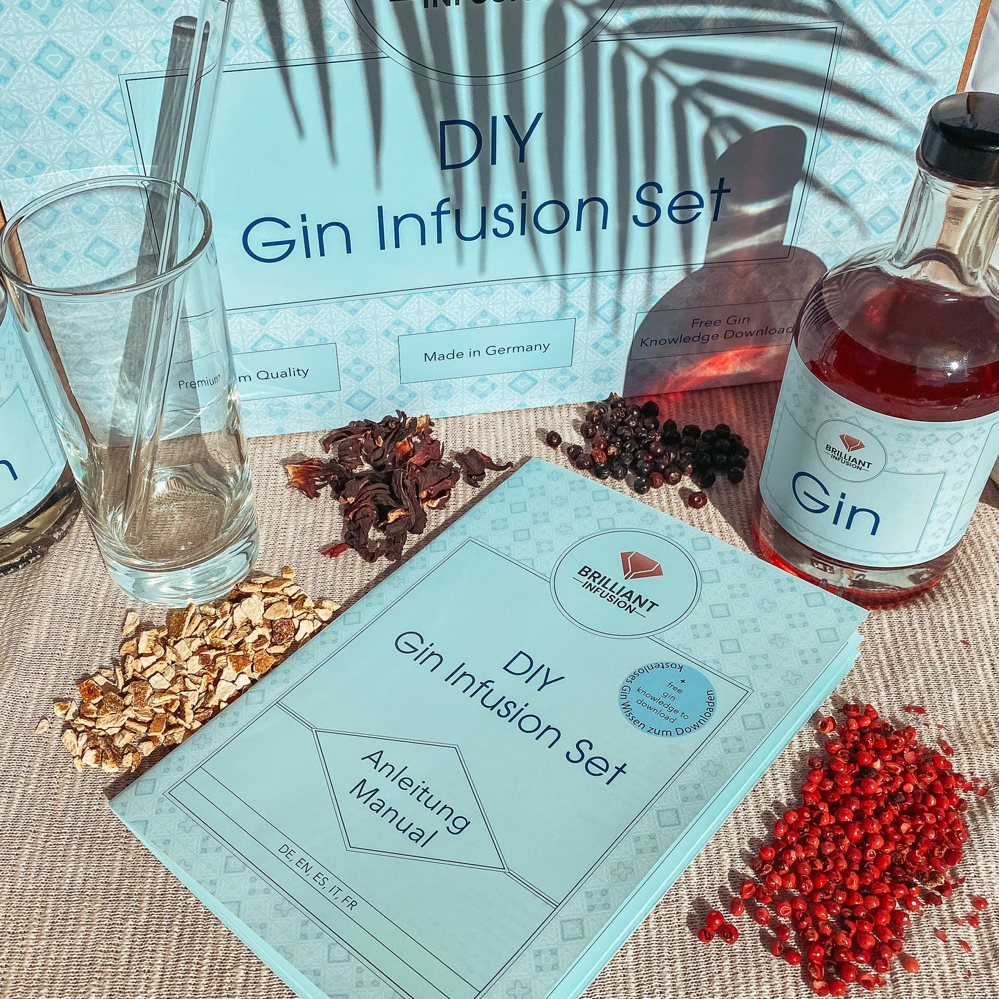 DIY Gin Infusion Set - Dein Gin zum Selber machen - OHNE Ansatzalkohol