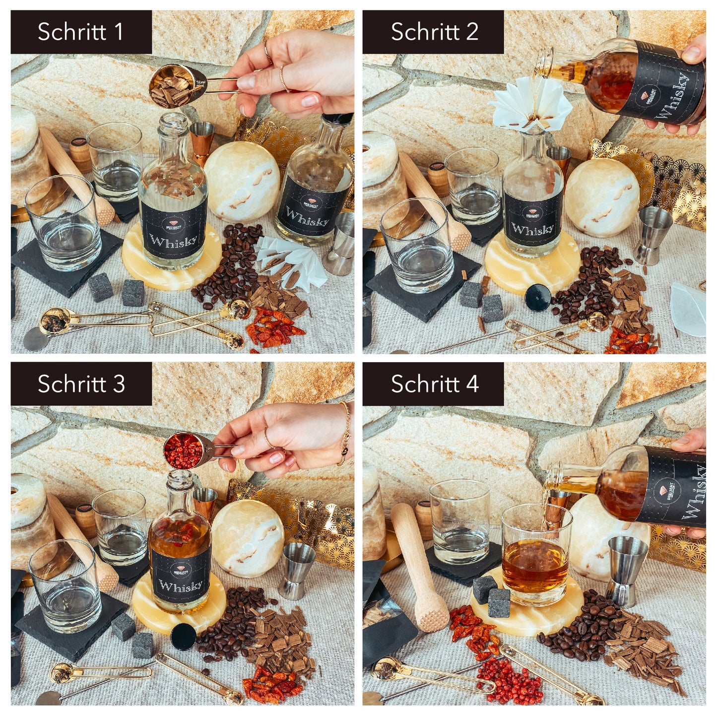 DIY Whisky Infusion Set - Dein Whisky zum Selber machen - OHNE Ansatzalkohol